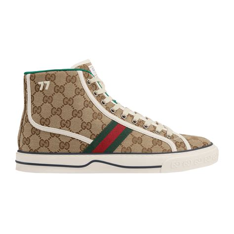 gucci tennis shoes high top|gucci high top sneakers men's.